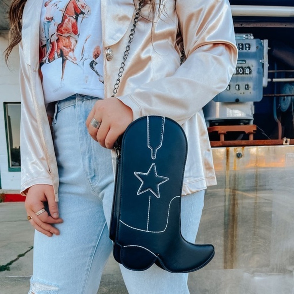 Western Style Cowboy Boot Purse